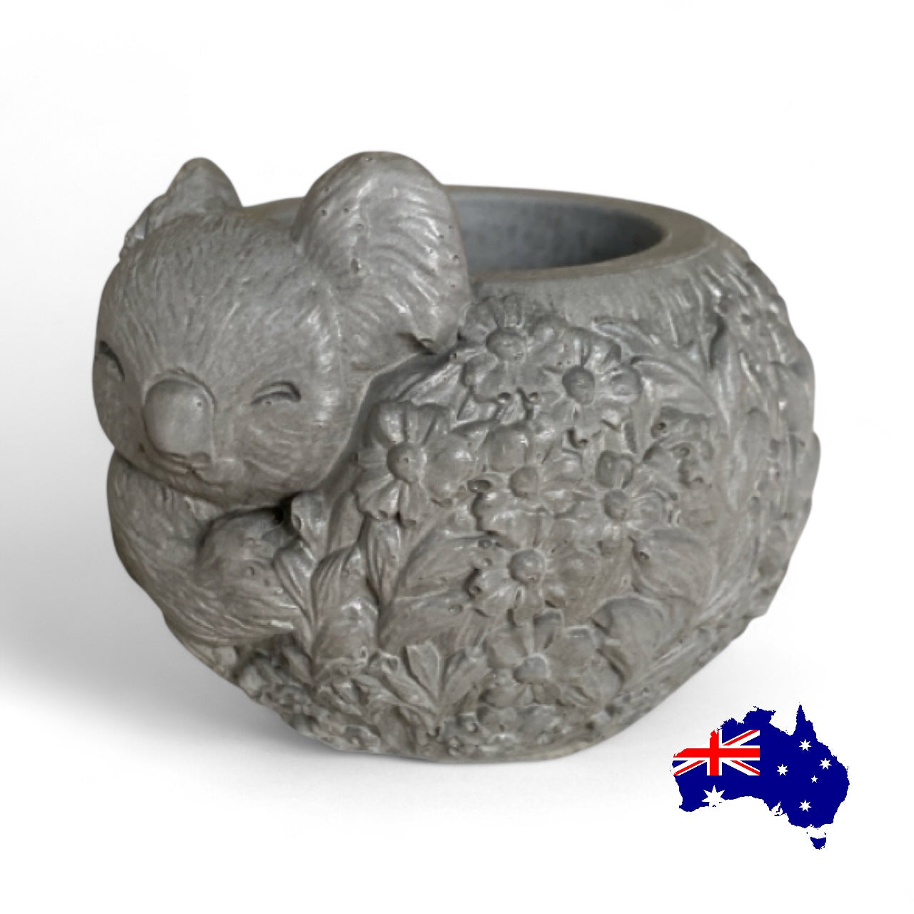 Planter Pot Koala Aussie Handmade Concrete