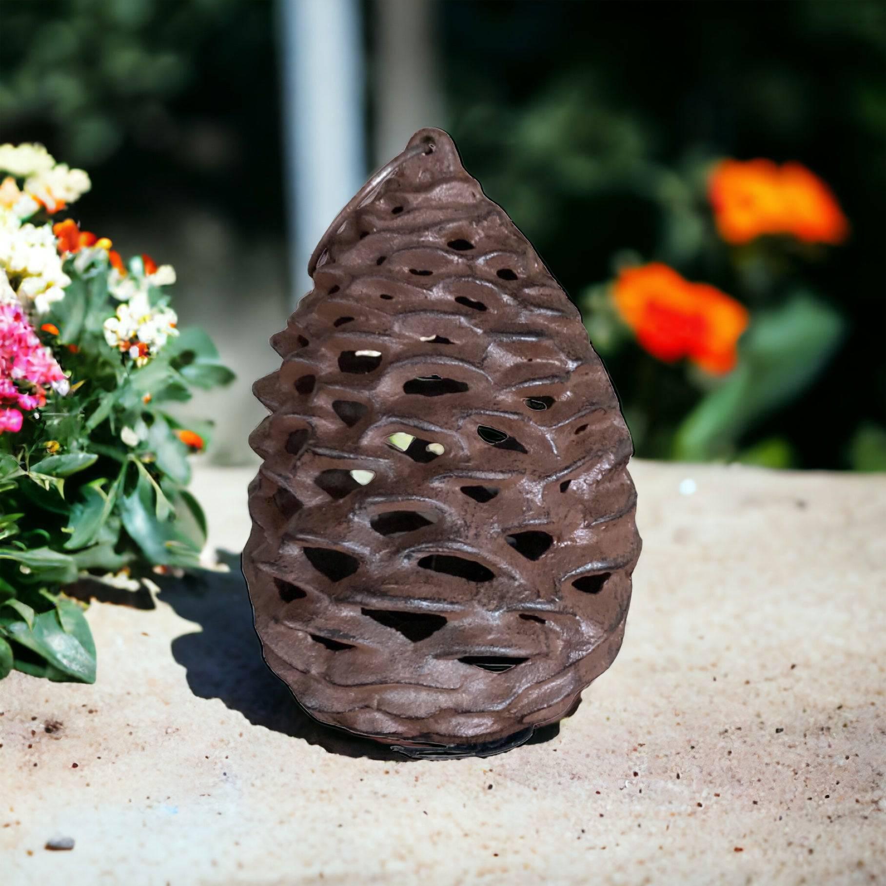 Lantern Candle Holder Pinecone - The Renmy Store Homewares & Gifts 