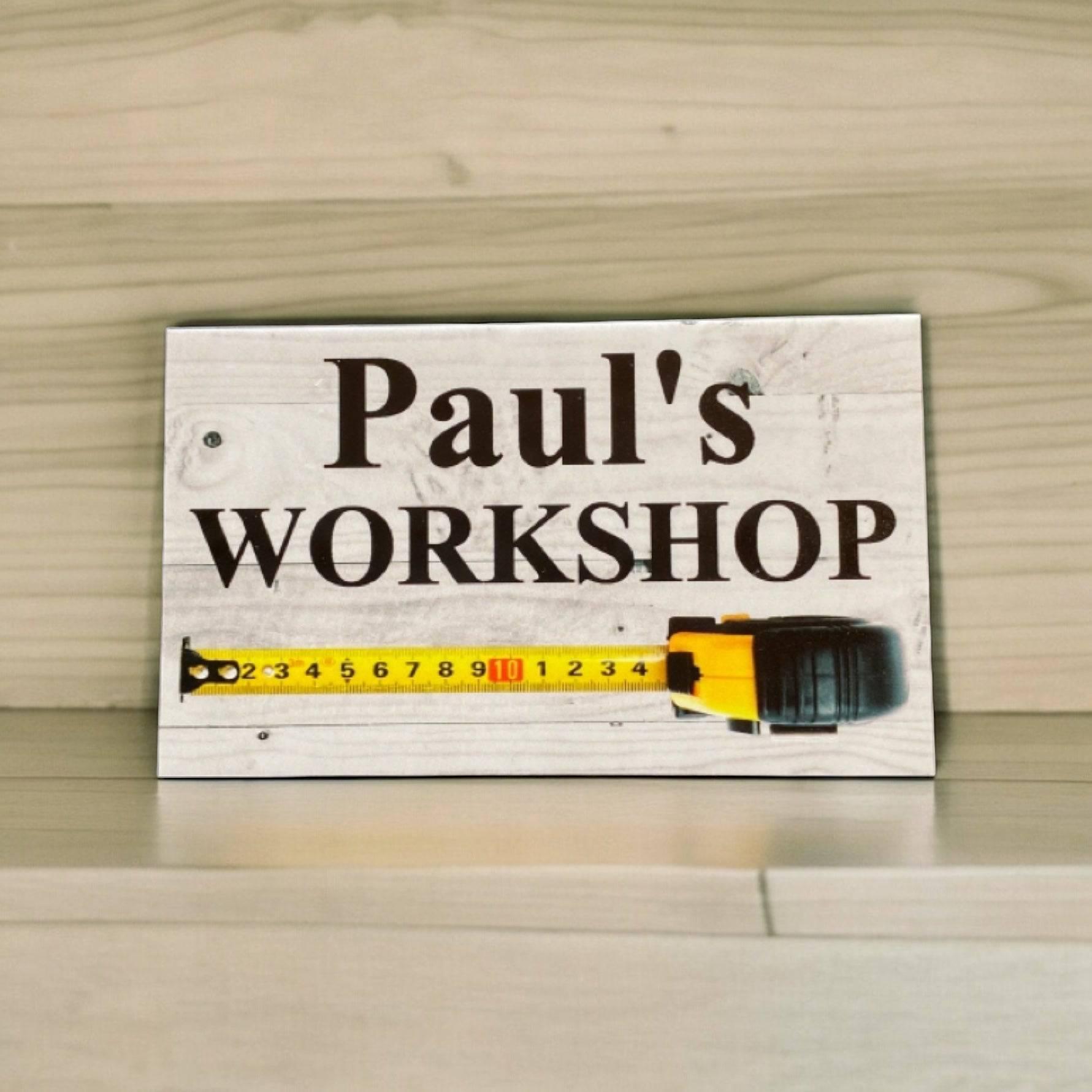 Workshop Custom Personalised Garage Shed Sign - The Renmy Store Homewares & Gifts 