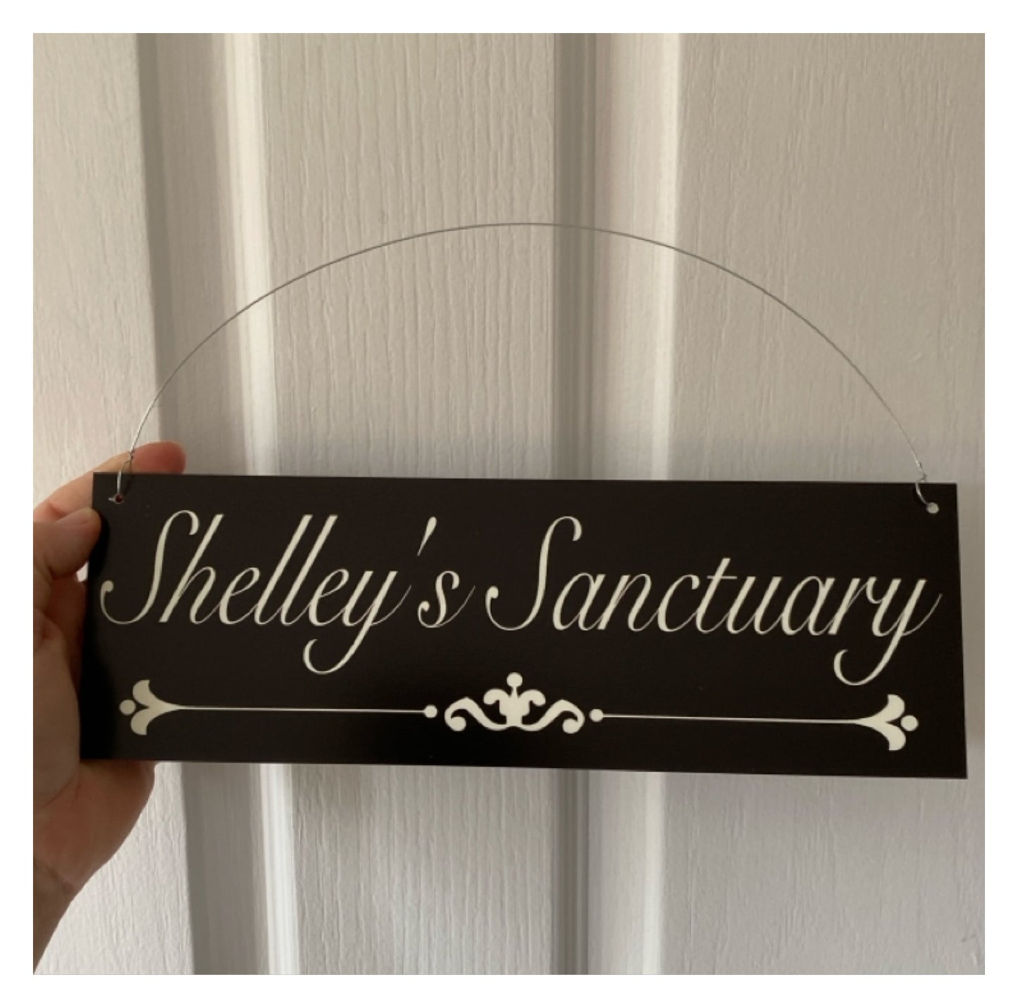 Family Name Custom Personalised Vintage Black Sign