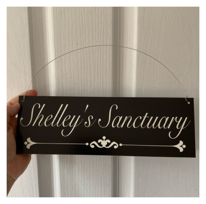 Family Name Custom Personalised Vintage Black Sign