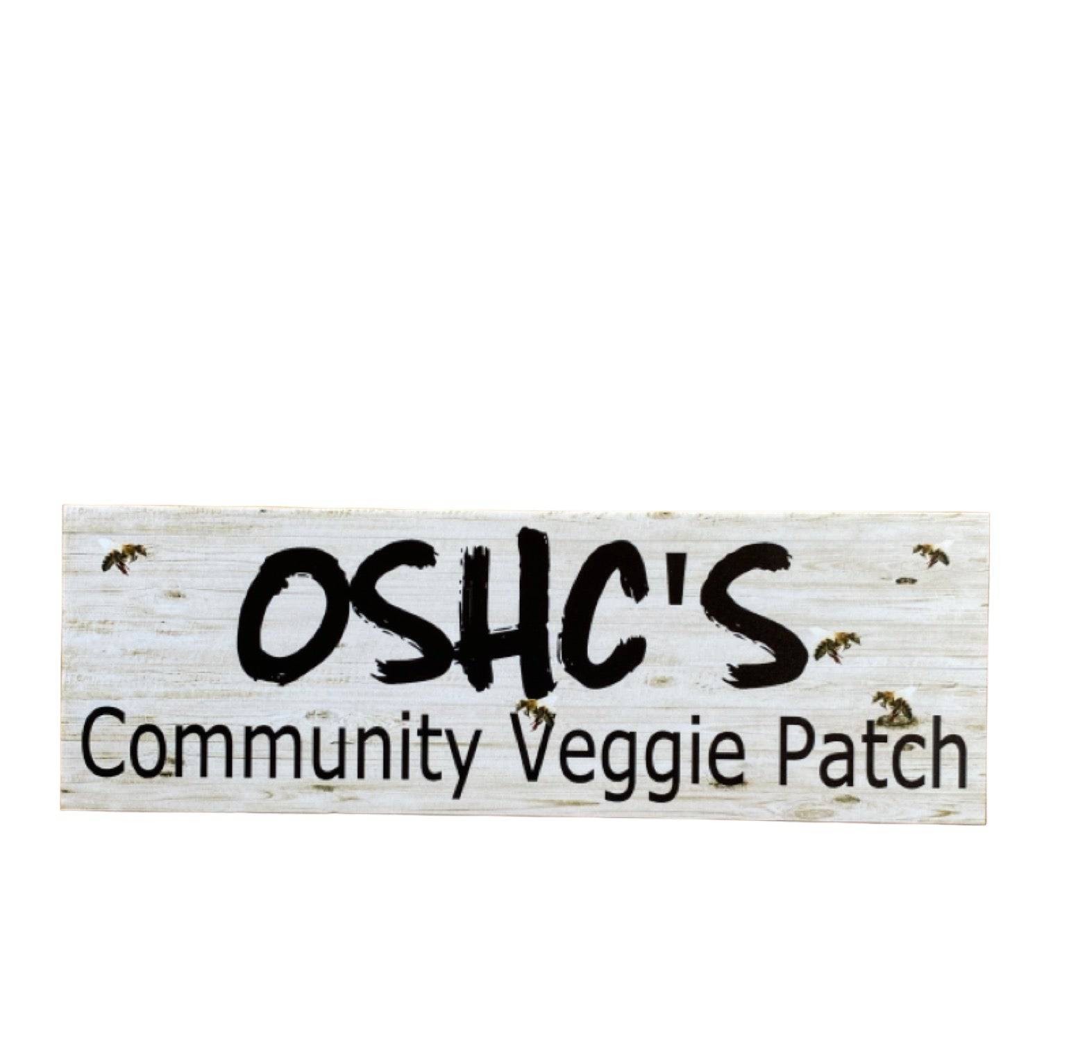 Custom Veggie Patch Garden Bees Sign - The Renmy Store Homewares & Gifts 