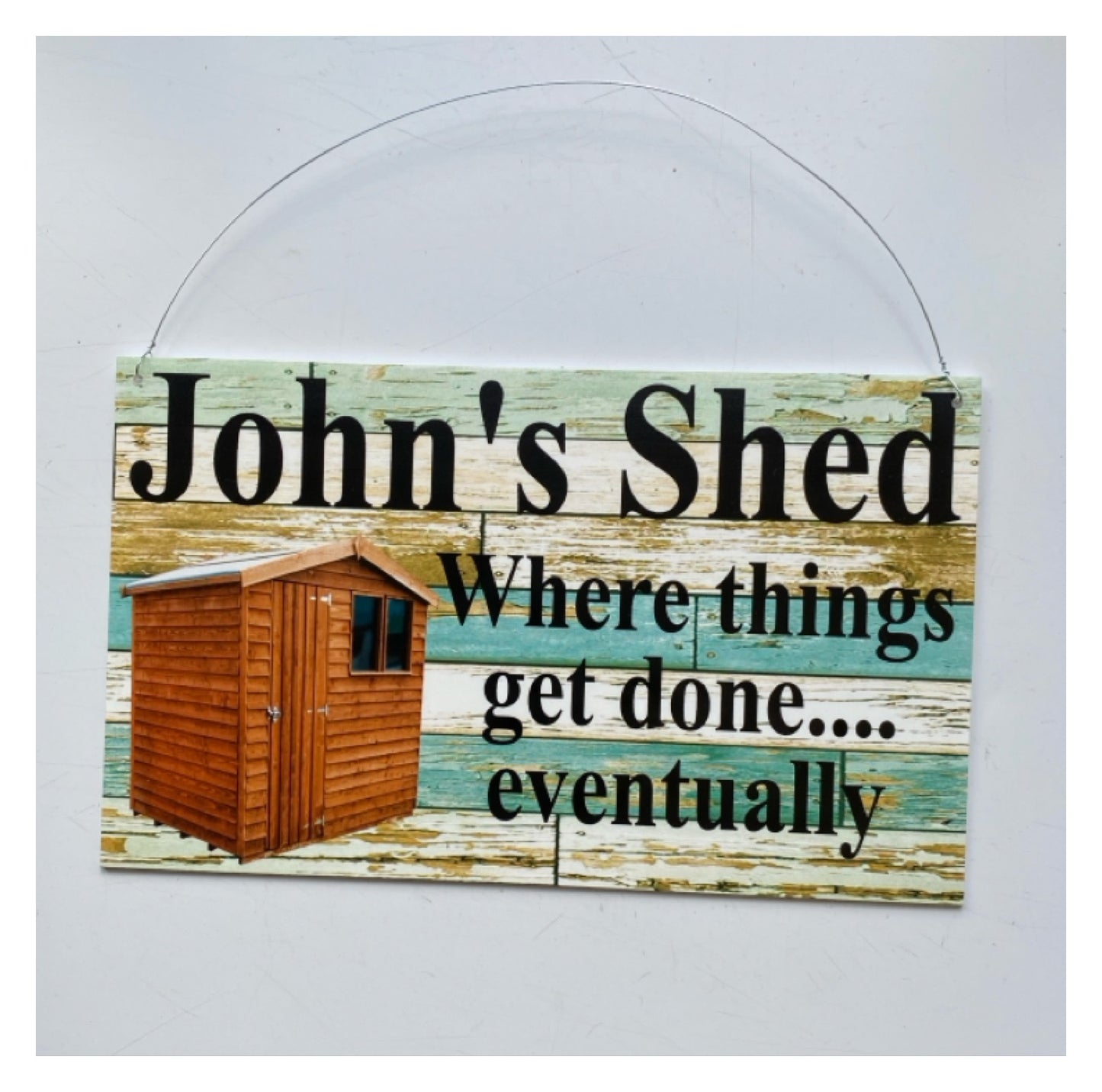 Garden Shed Rustic Custom Personalised Sign - The Renmy Store Homewares & Gifts 