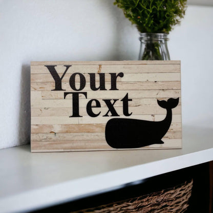 Whale Beach House Personalised Custom Sign - The Renmy Store Homewares & Gifts 