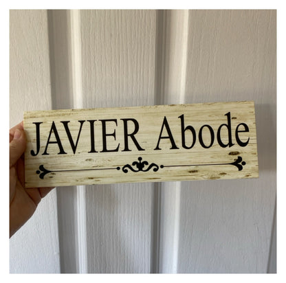 Residence House Surname Name Custom Personalised Sign