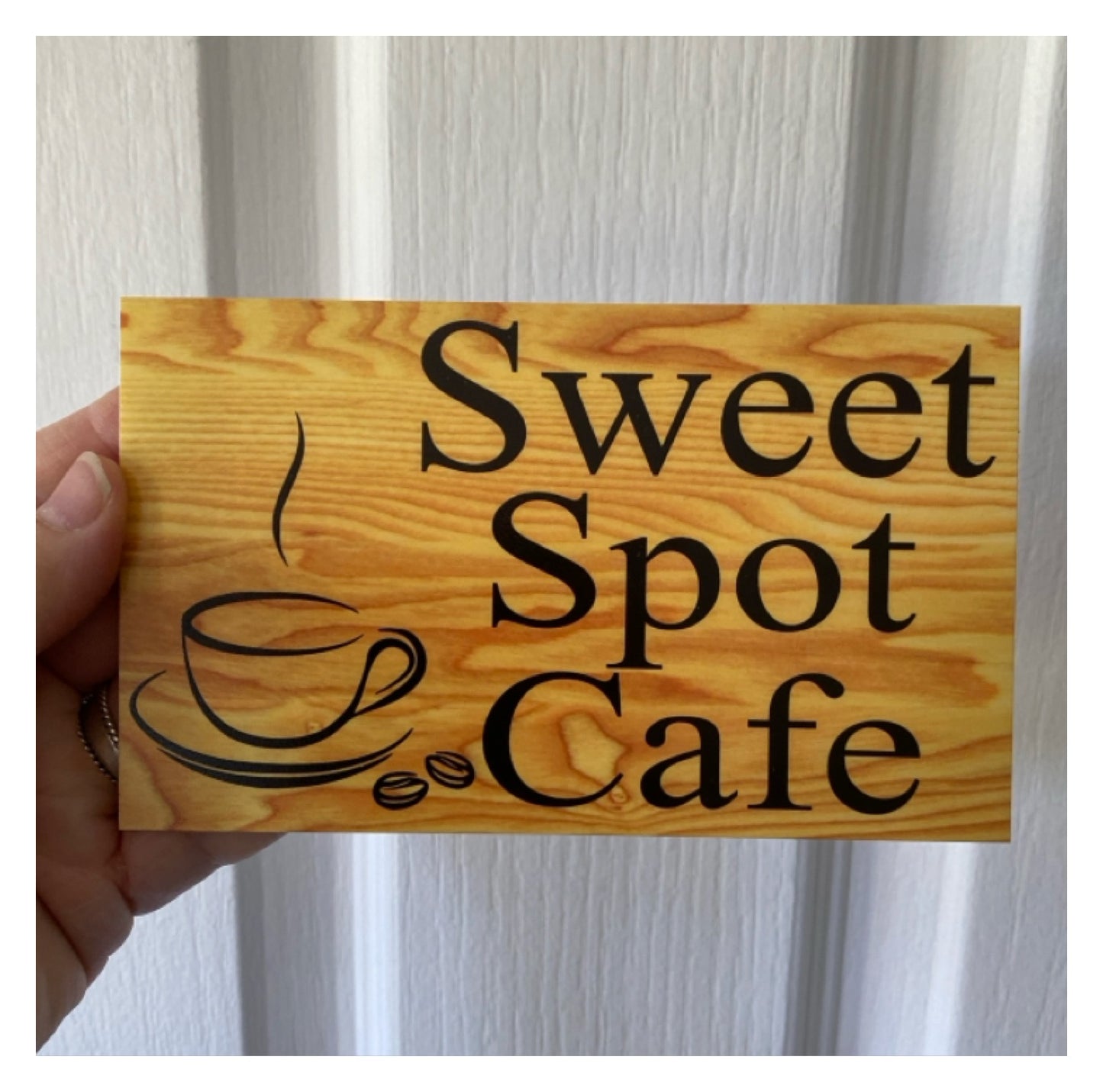 Coffee Cafe Rustic Custom Sign | Personalised Wording Acrylic Signage Australia
