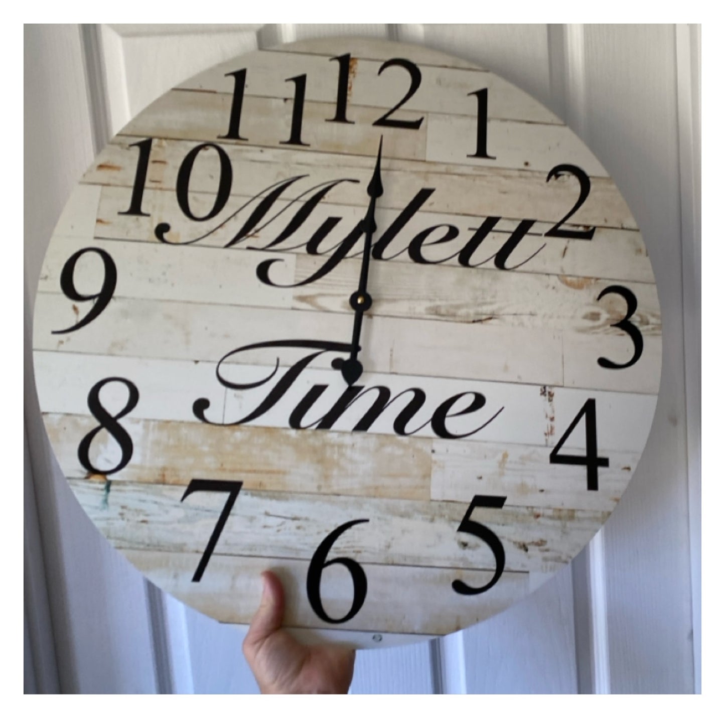 Clock Wall Wooden Custom Personalised Aussie Made