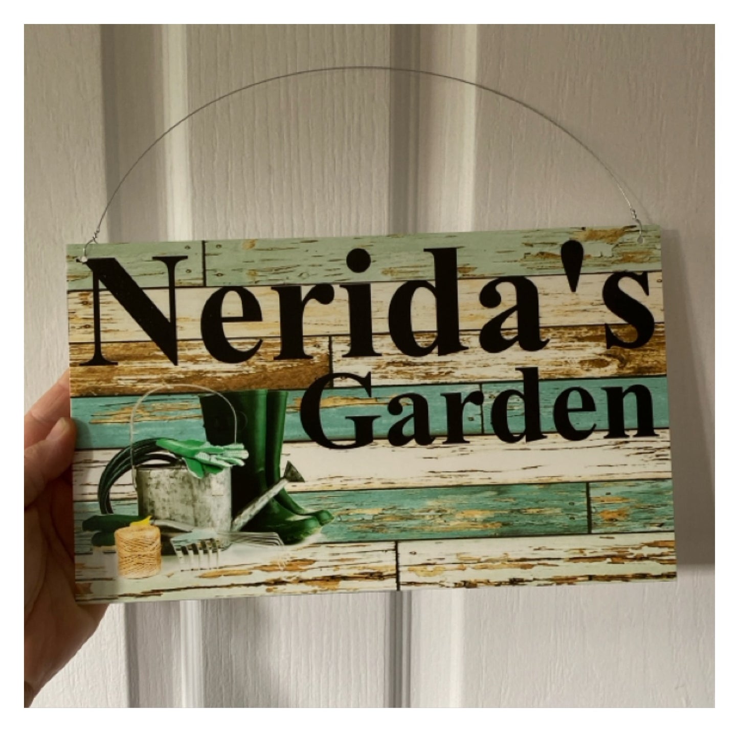 Garden Gardening Gardener Custom Personalised Sign