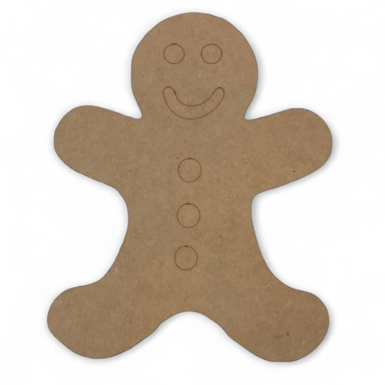 Gingerbread Man MDF DIY Raw Cut Out Art Craft Décor