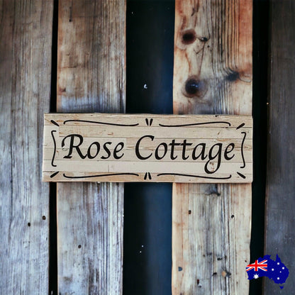 Cottage Custom Personalised Rustic Chic Sign - The Renmy Store Homewares & Gifts 