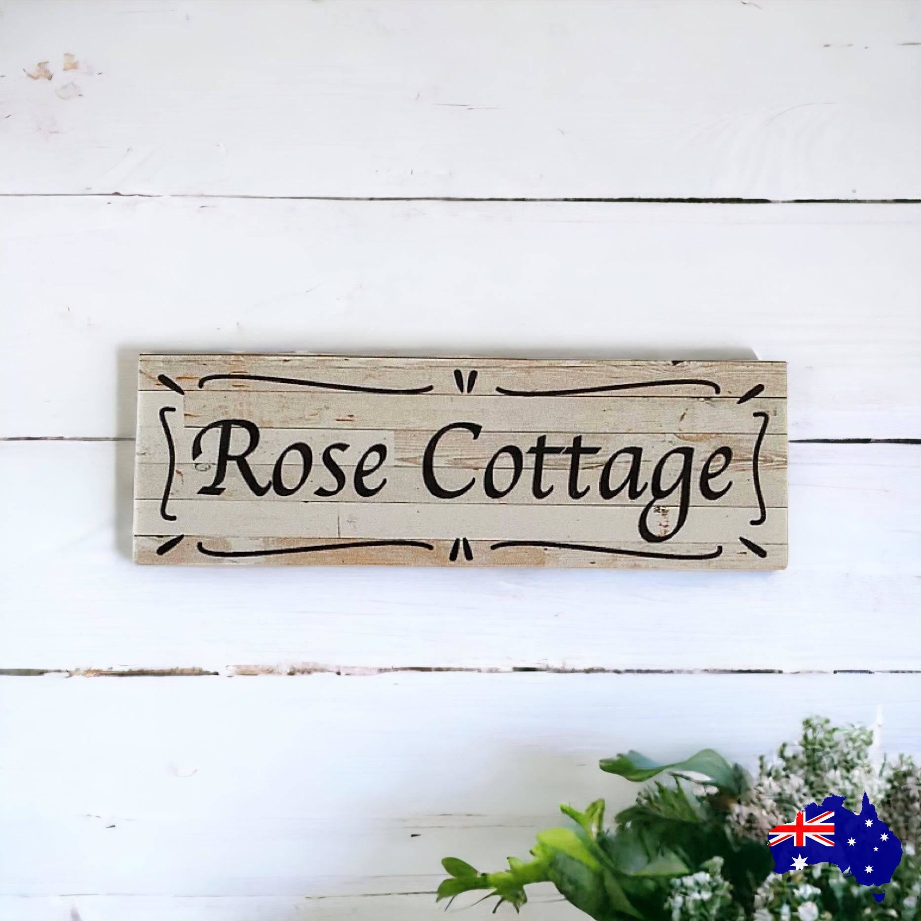 Cottage Custom Personalised Rustic Chic Sign - The Renmy Store Homewares & Gifts 