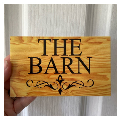 Timber Style Your Text Custom Wording Sign