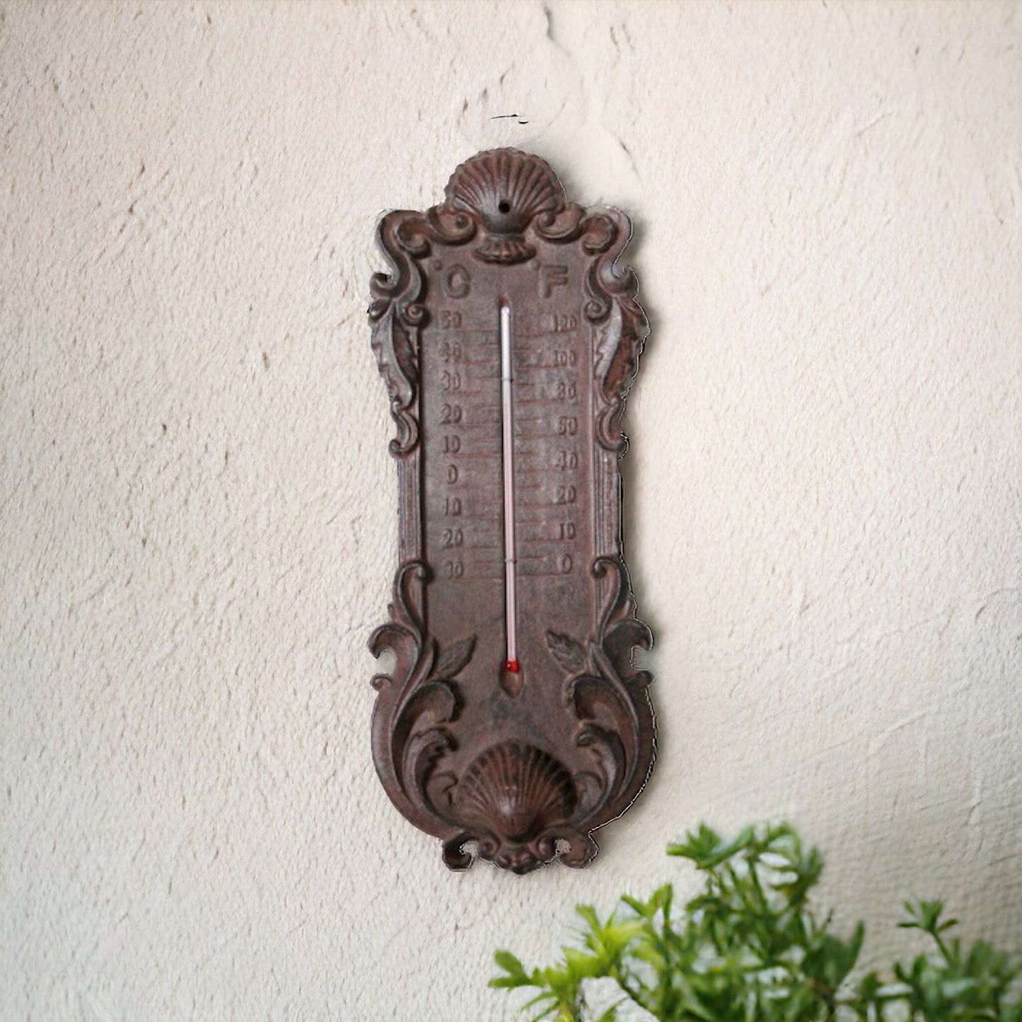 Thermometer Weather Temperature Elegant Cast Iron