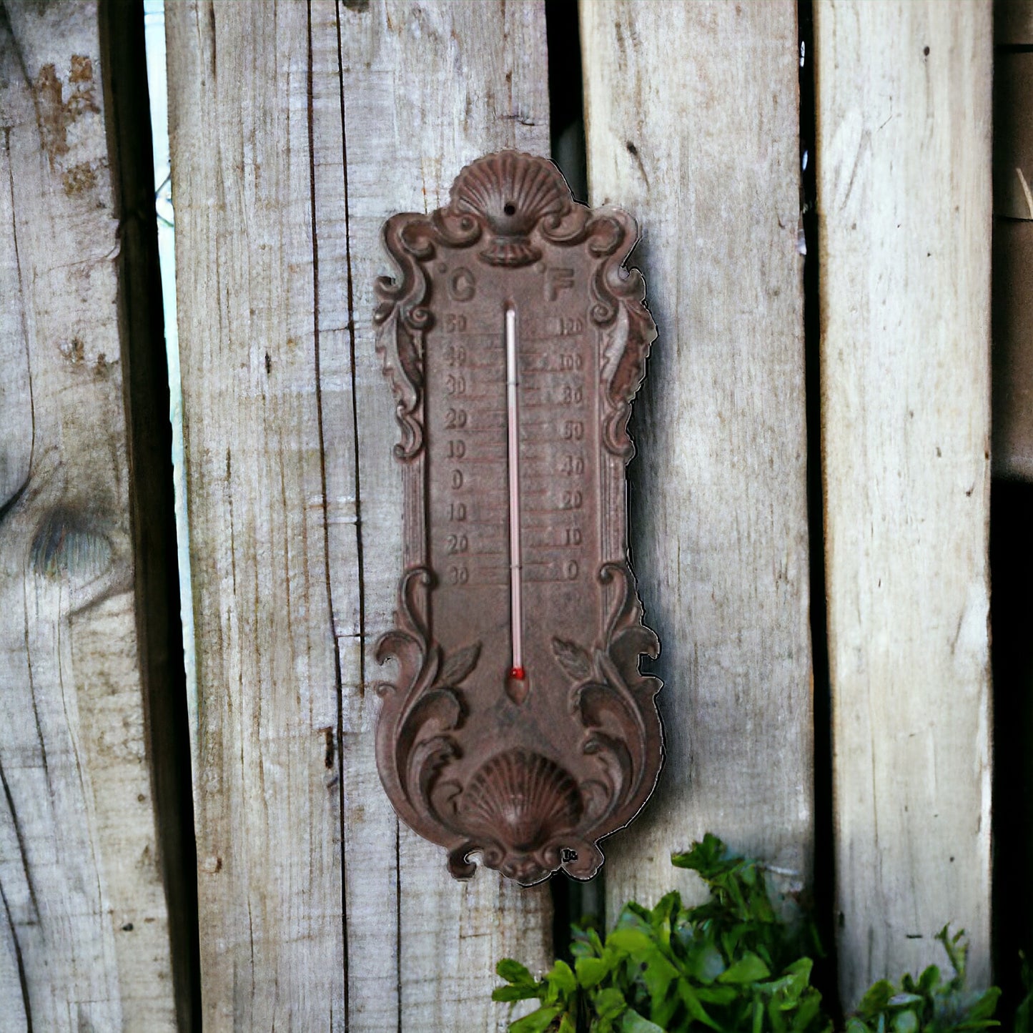 Thermometer Weather Temperature Elegant Cast Iron - The Renmy Store Homewares & Gifts 