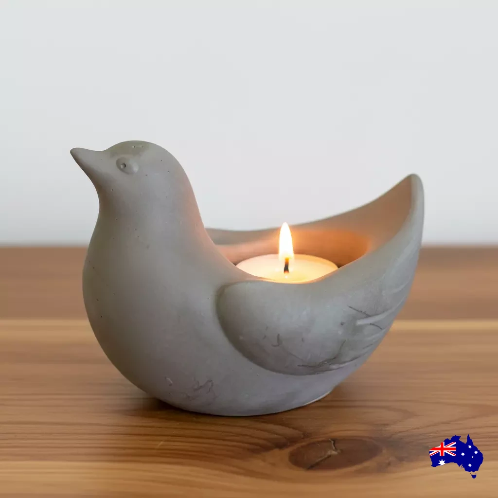 Planter Pot Birdie Bird Aussie Handmade Concrete