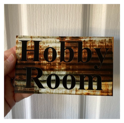 Rustic Rust Style Custom Personalised Sign