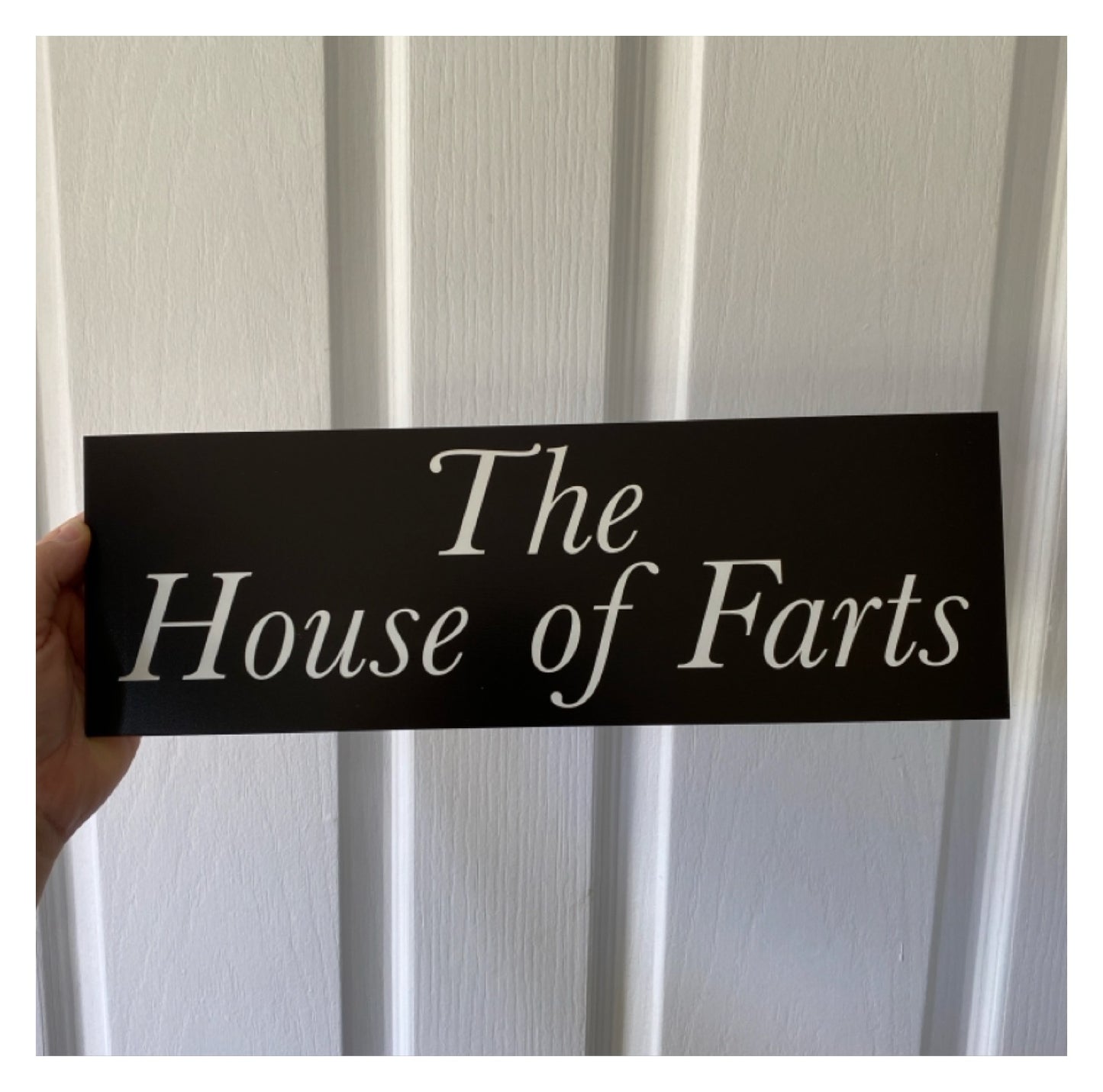 Black White Custom Personalised Outdoor Sign