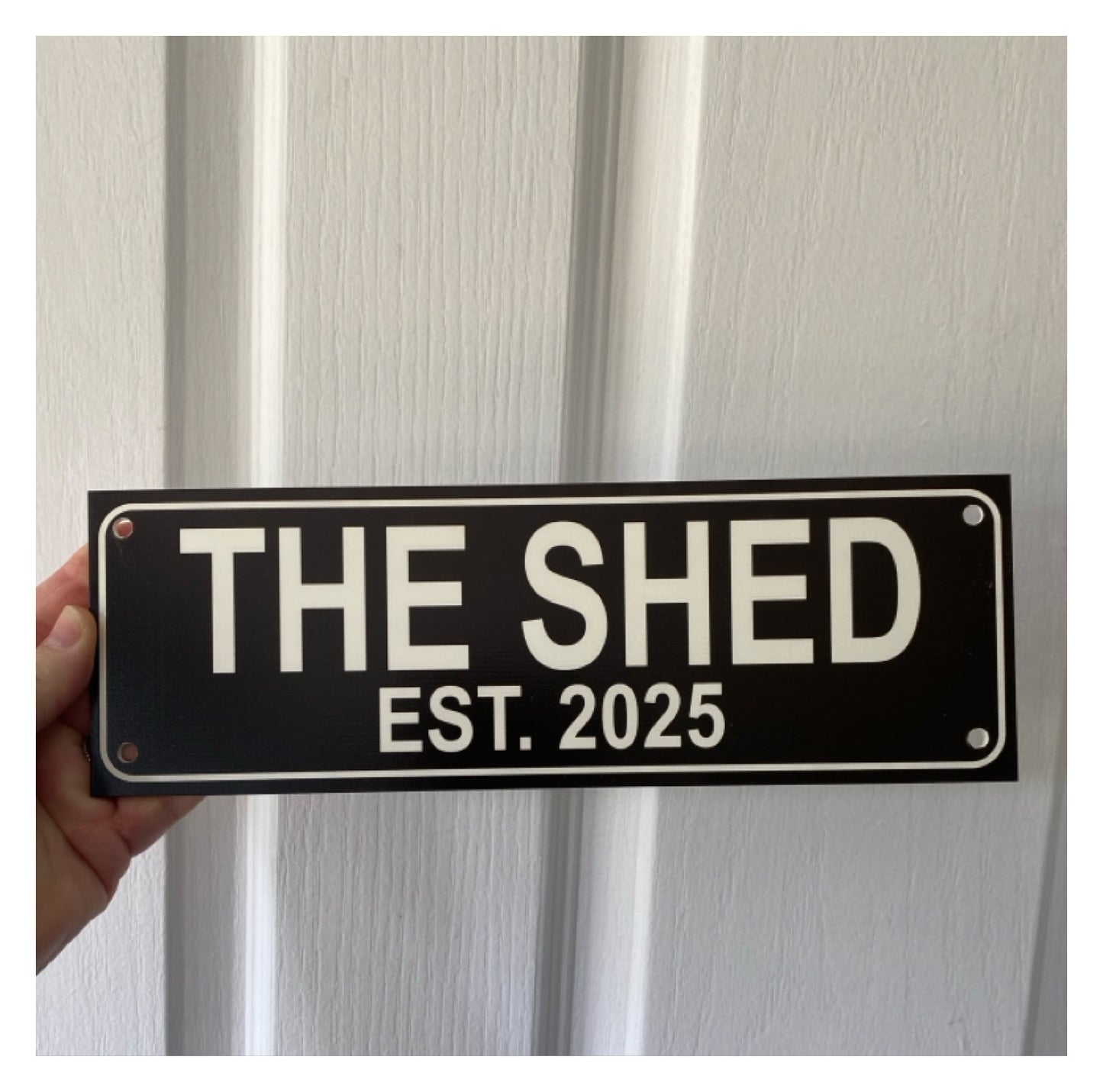 Street Black Custom Personalised Sign