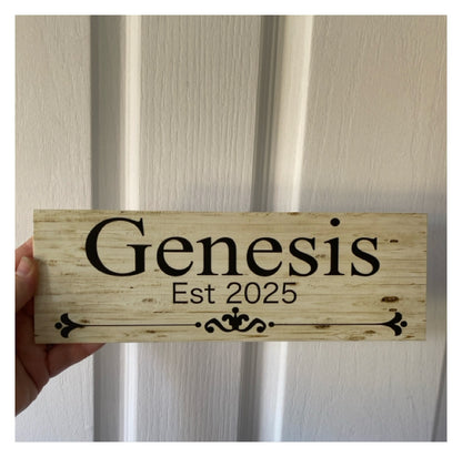 Residence House Surname Name Custom Personalised Sign