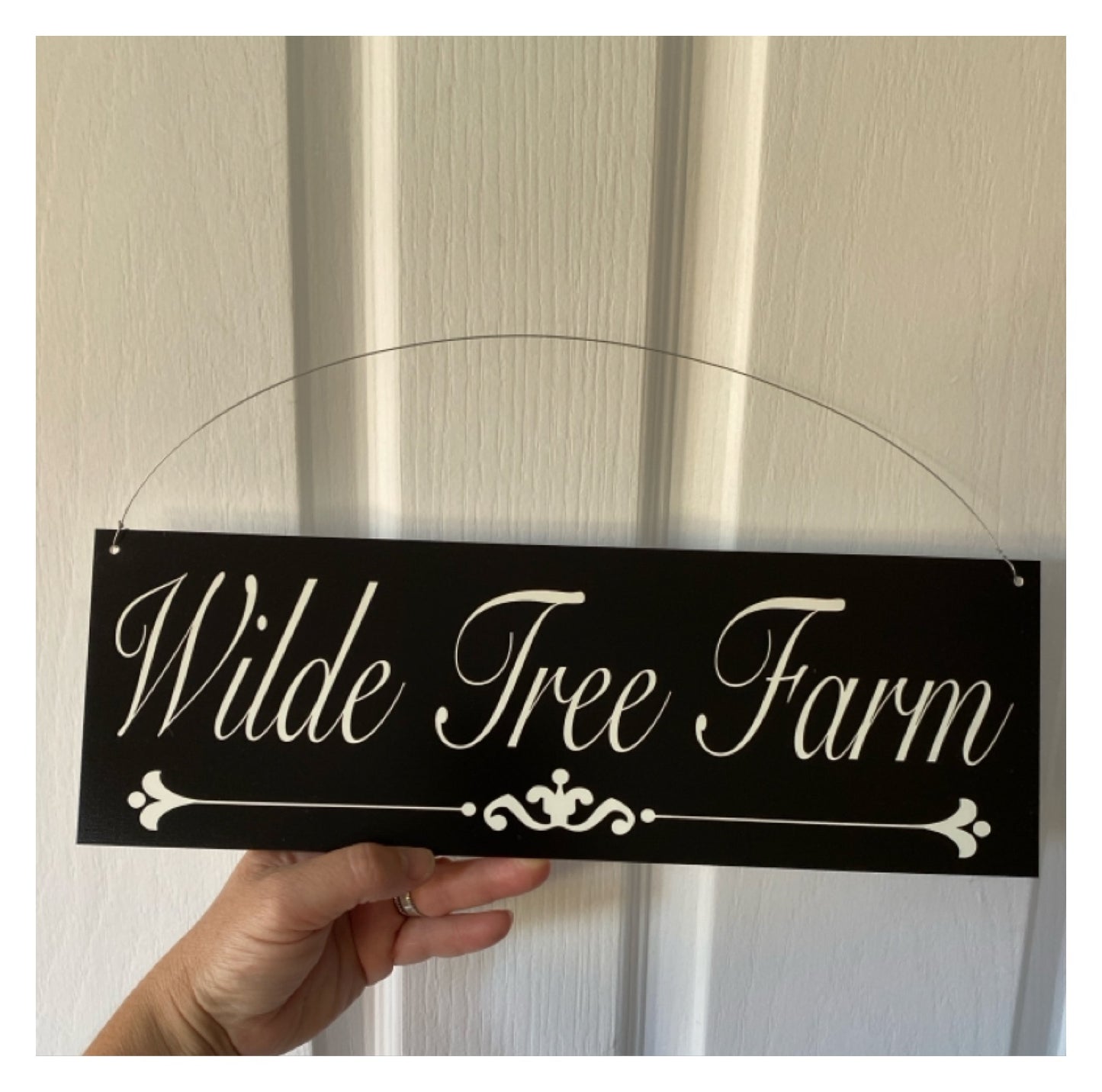 Family Name Custom Personalised Vintage Black Sign