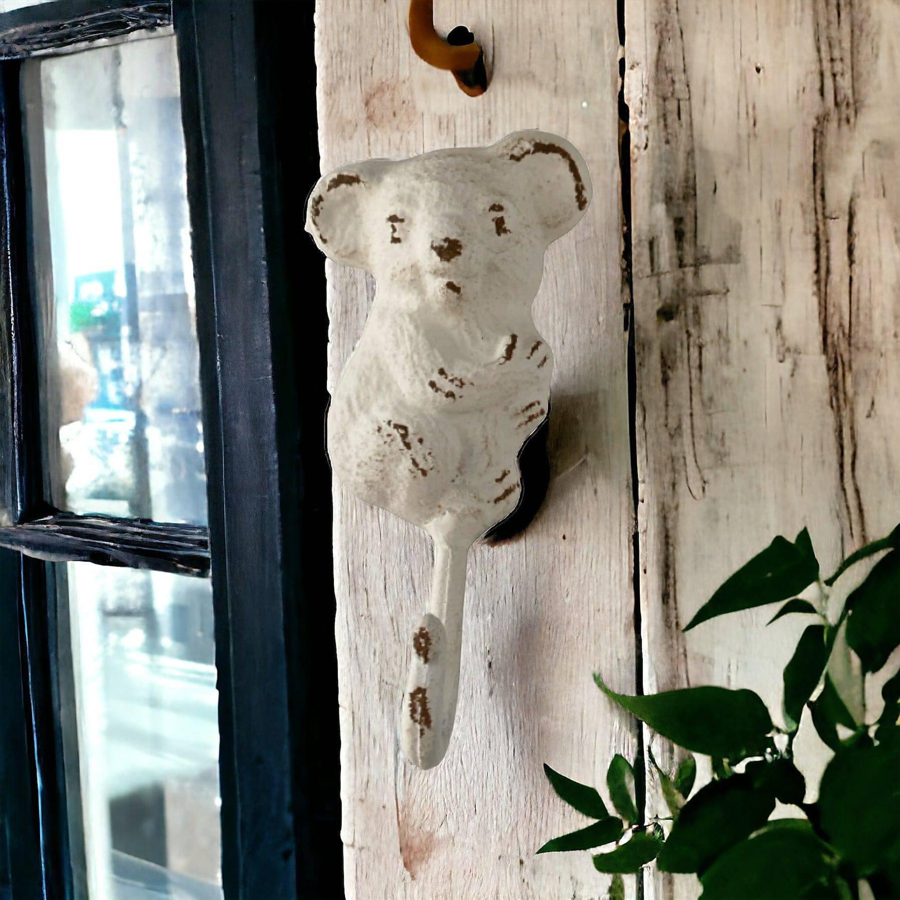 Koala Hook Rustic White - The Renmy Store Homewares & Gifts 