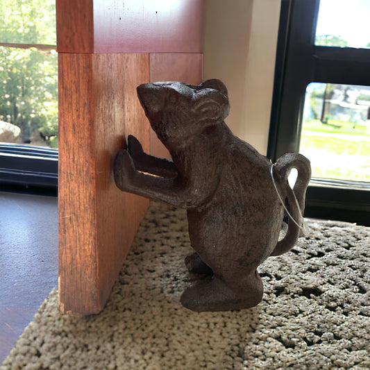 Mouse Door Stop Bookend Cast Iron - The Renmy Store Homewares & Gifts 