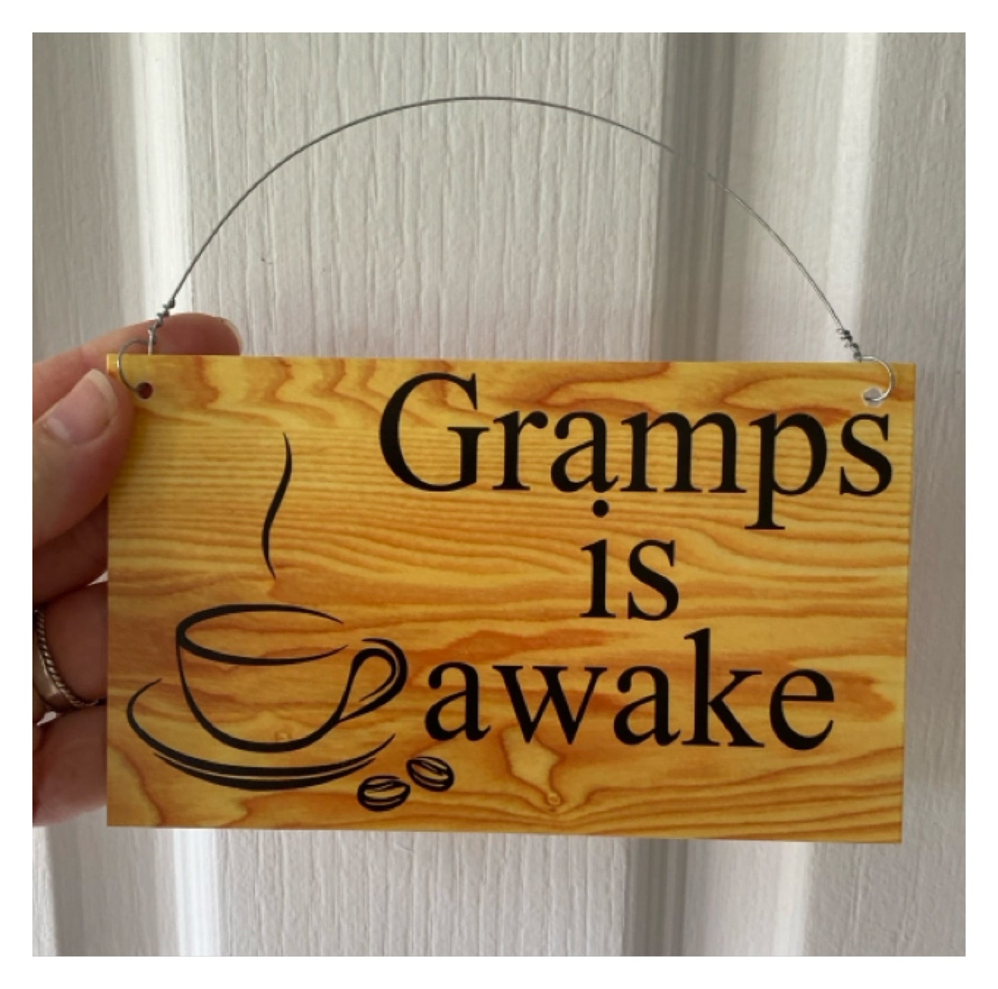Coffee Cafe Rustic Custom Sign | Personalised Wording Acrylic Signage Australia