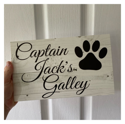 Dog Cat Custom Personalised Paw Outdoor Sign