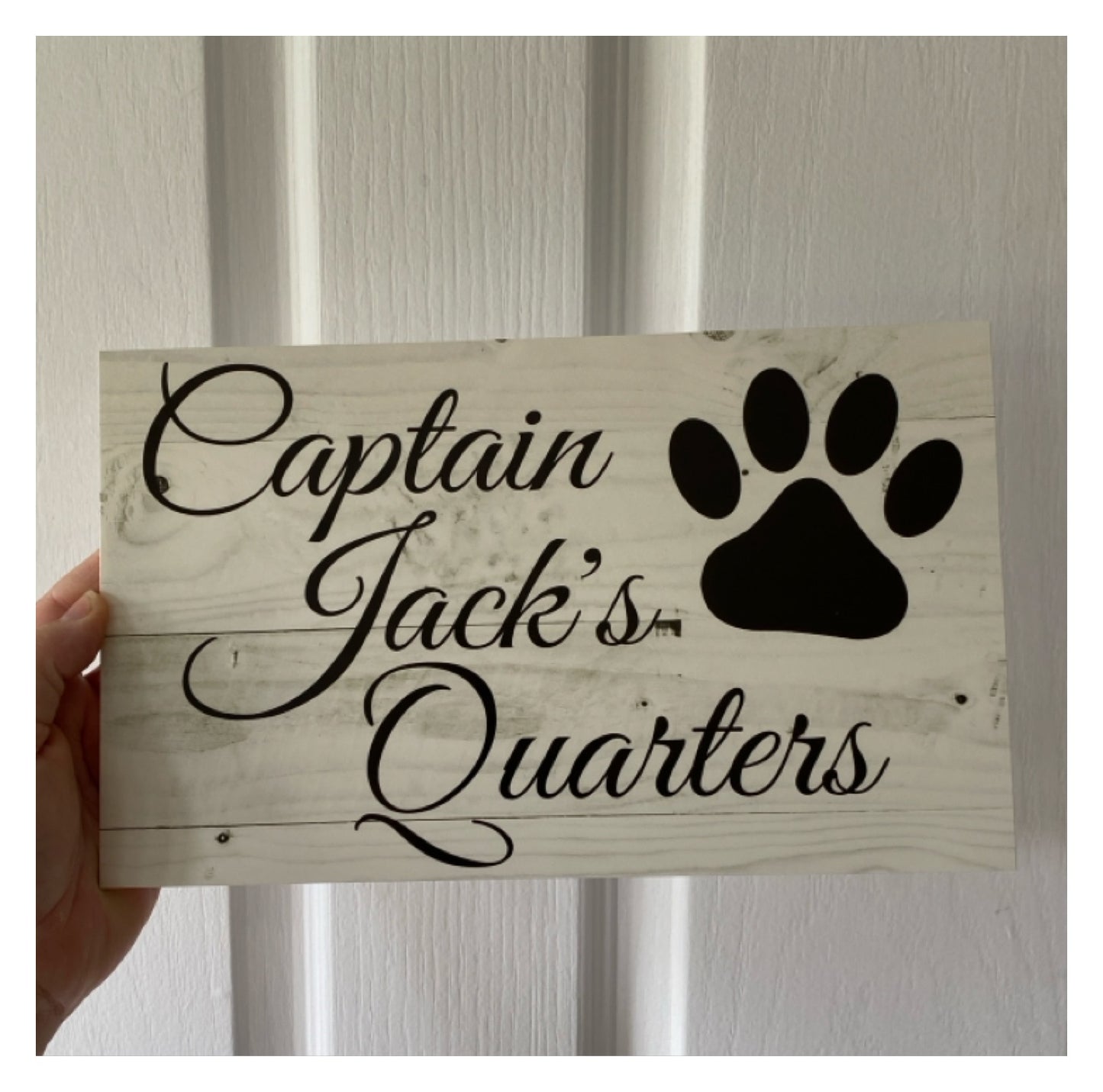 Dog Cat Custom Personalised Paw Outdoor Sign
