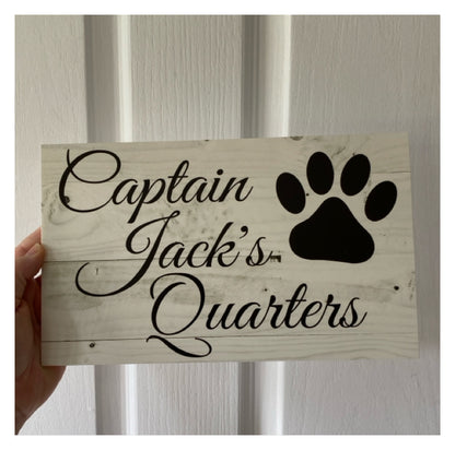 Dog Cat Custom Personalised Paw Outdoor Sign