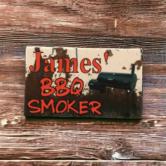 BBQ Smoker Custom Personalised Sign - The Renmy Store Homewares & Gifts 