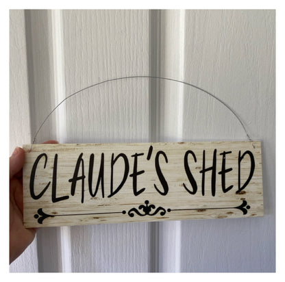 Shed Custom Personalised Vintage Sign