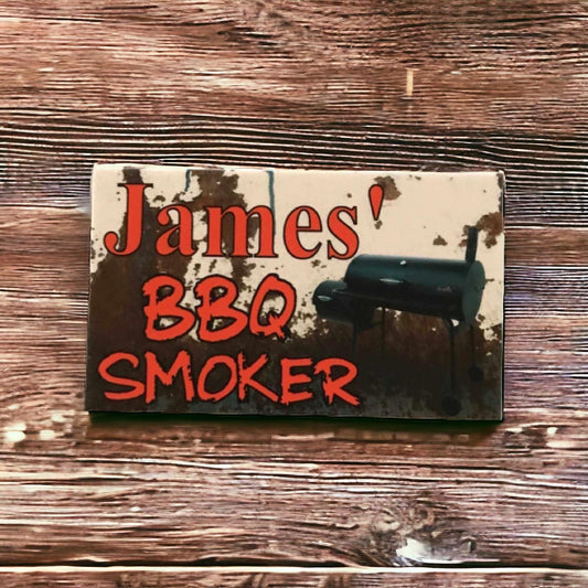 BBQ Smoker Custom Personalised Sign - The Renmy Store Homewares & Gifts 