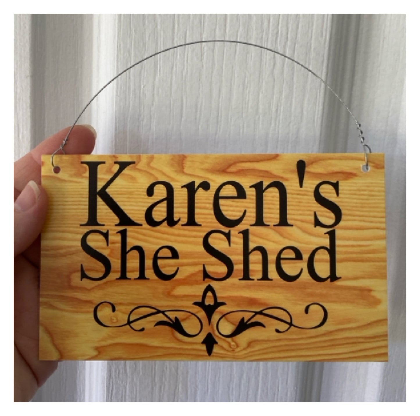 Timber Style Your Text Custom Wording Sign
