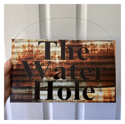 Rustic Rust Style Custom Personalised Sign