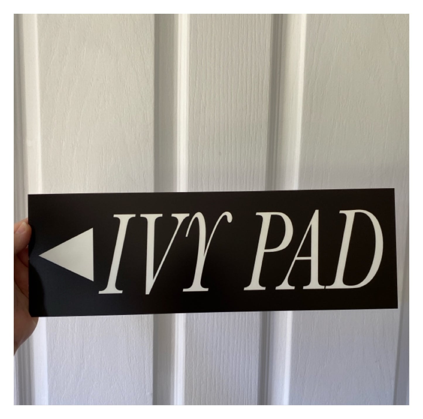 Black White Custom Personalised Outdoor Sign