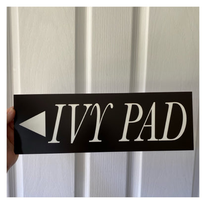 Black White Custom Personalised Outdoor Sign