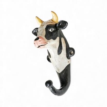 Cow Hook Key Rack Vintage Country Cast Iron
