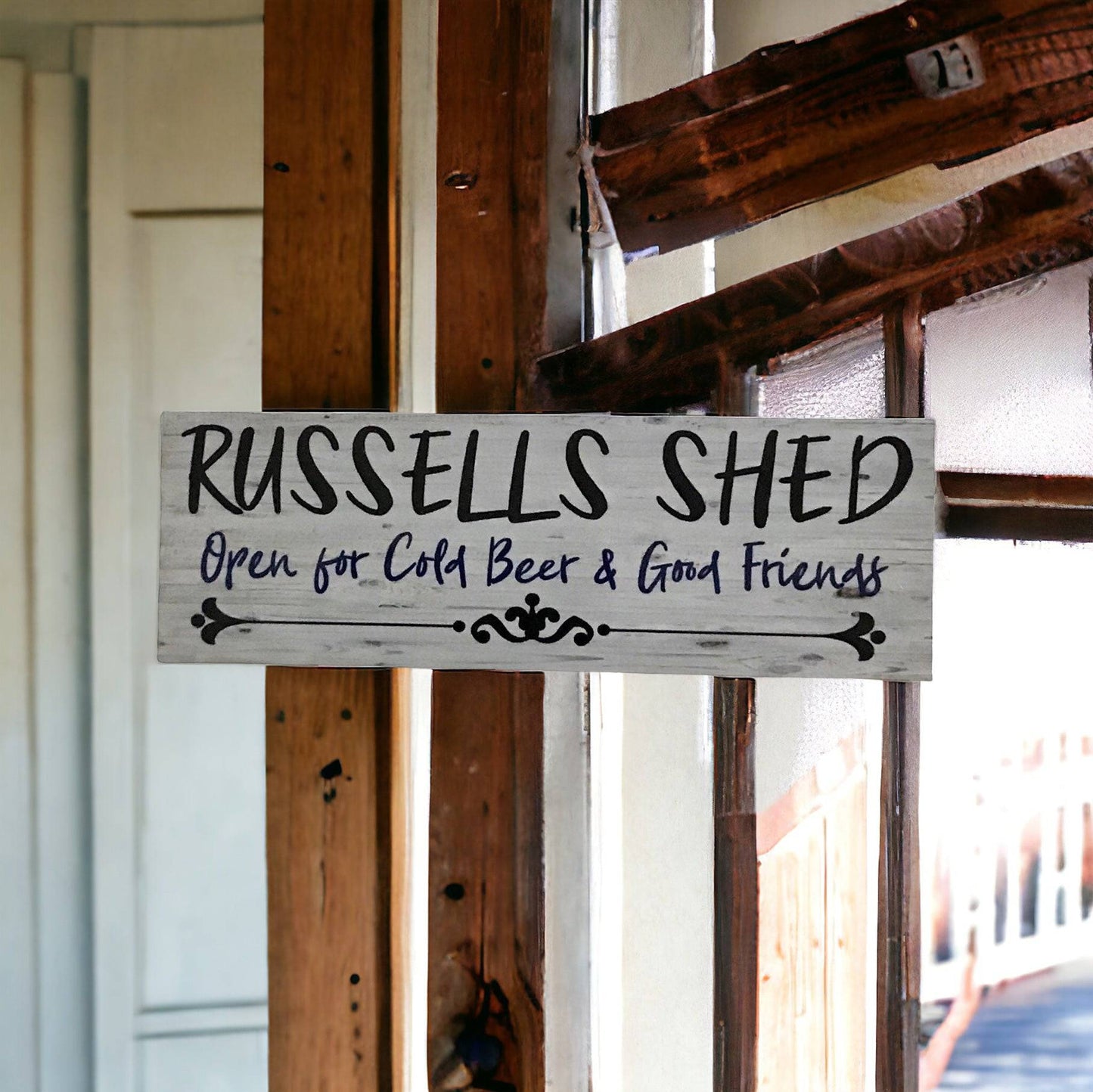 Shed Custom Beer Good Friends Sign - The Renmy Store Homewares & Gifts 