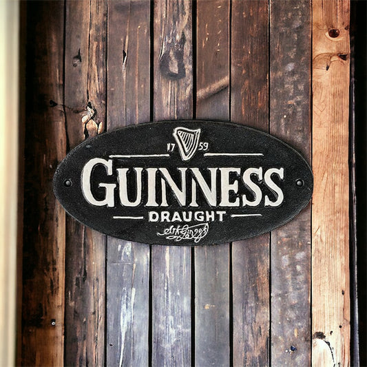 Guinness Ireland Cast Iron Sign - The Renmy Store Homewares & Gifts 