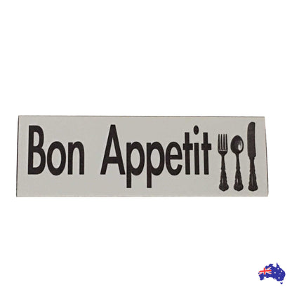 Bon Appetit With Cutlery Sign - The Renmy Store Homewares & Gifts 