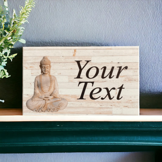 Buddha Japanese Custom Sign - The Renmy Store Homewares & Gifts 