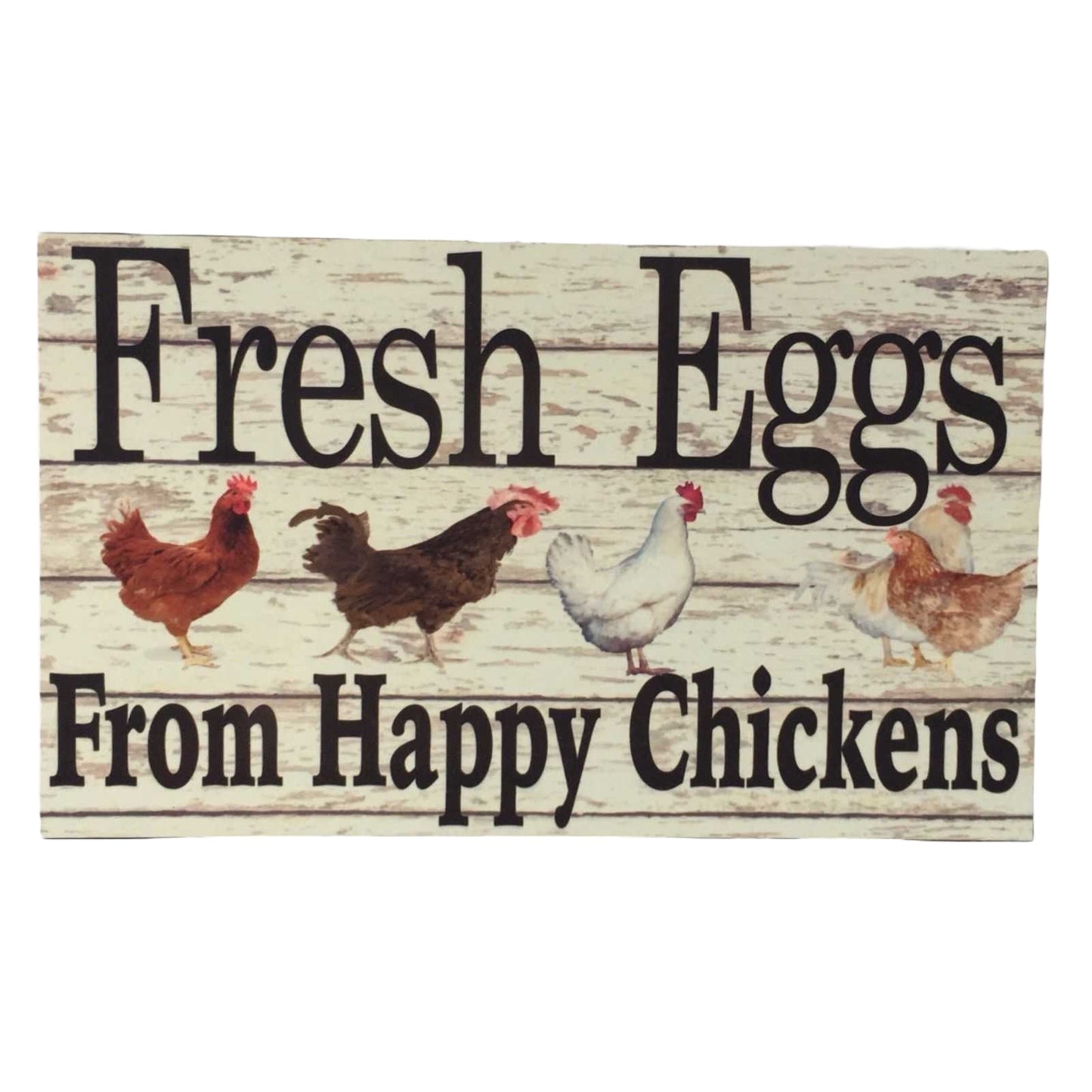 Fresh Eggs From Happy Chickens Sign - The Renmy Store Homewares & Gifts 