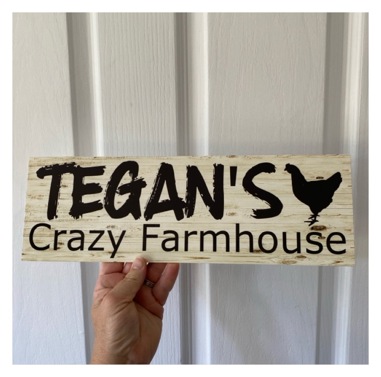 Crazy Farmhouse Custom Personalised Farm Sign