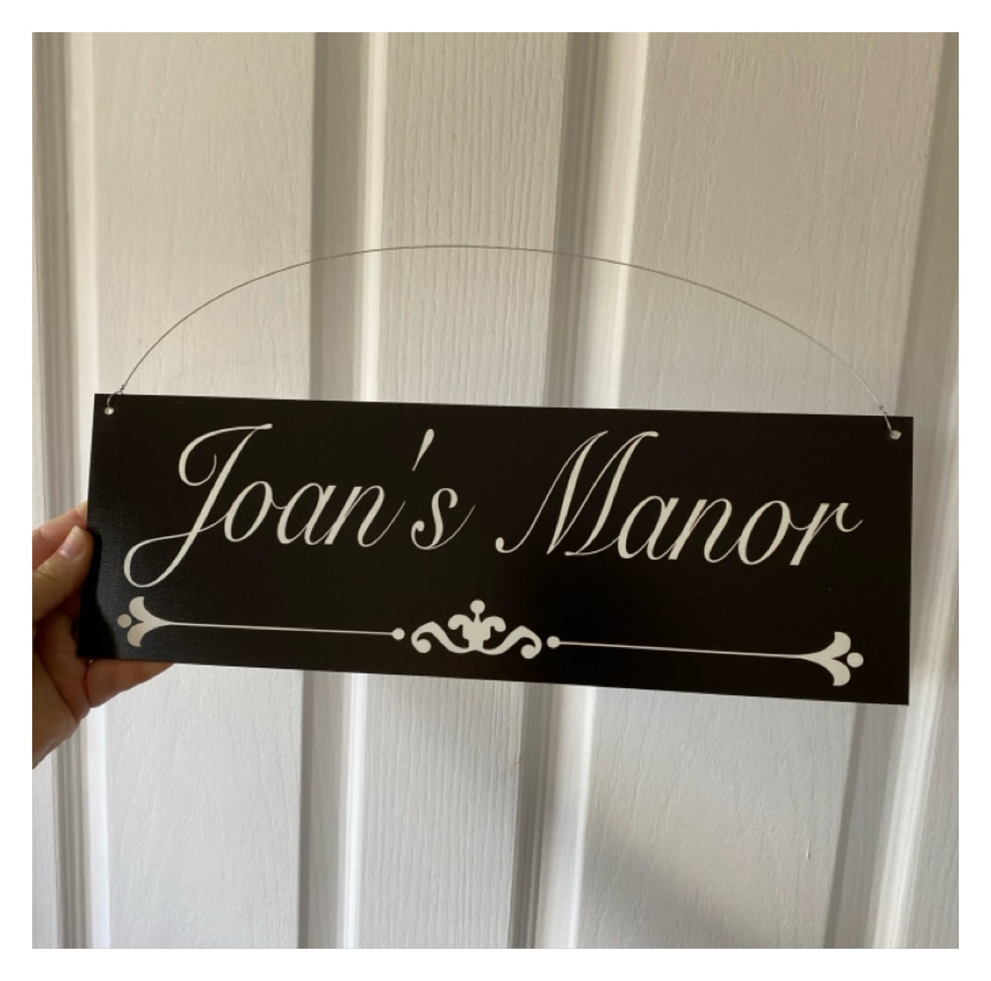 Family Name Custom Personalised Vintage Black Sign