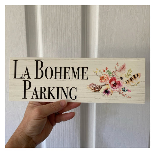 Feather Flower Custom Personalised Bohemian Sign