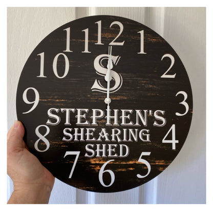 Clock Wall Family Custom Personalised Aussie Made