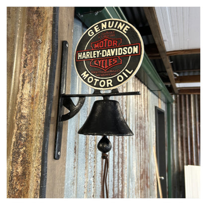 Doorbell Bell Harley Davidson Cast Iron Vintage