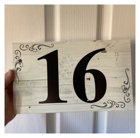 Personalised Street Number Address House Vintage Sign