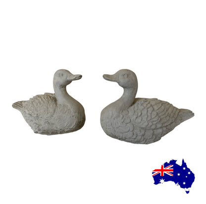 Duck Ornament Aussie Handmade Concrete Country Decor